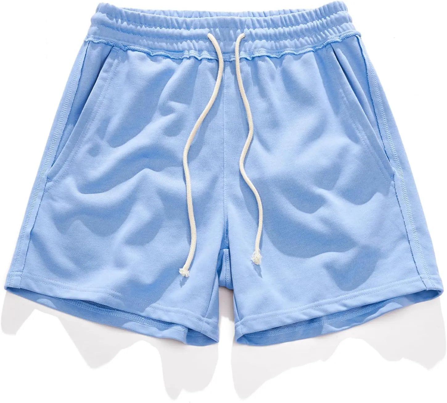 AIMPACT Mens Athletic Gym Shorts 5/5.5 Inch Cotton Casual Shorts Elastic Waist Joggers Sports Sweat Shorts with Pockets