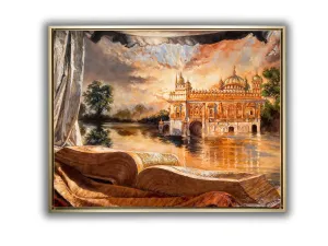 Ancient Golden Temple - 48" x 36"