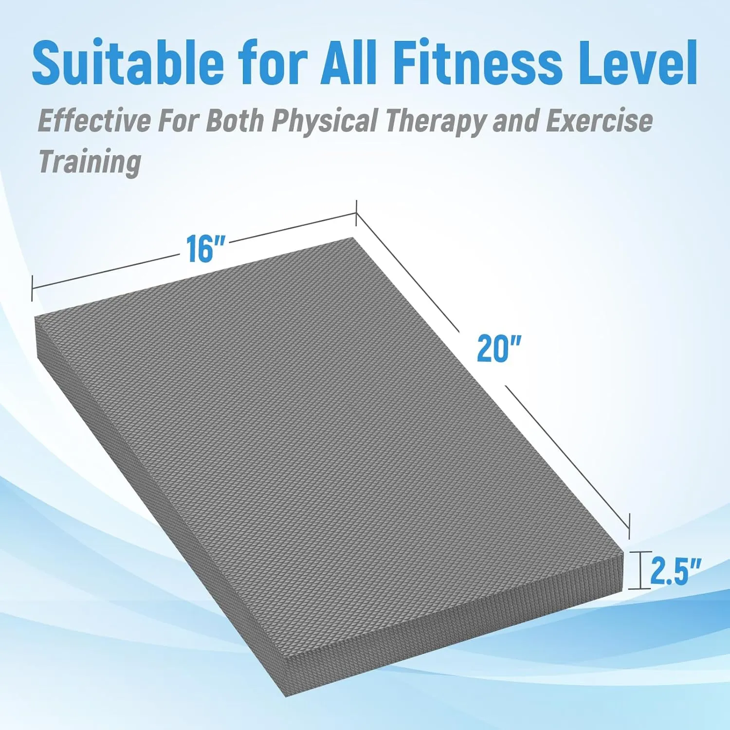 Balance Pad for Exercise,Non-Slip Foam Mat for Fitness,Yoga, Foam Balance Board Physical Therapy, Knee Pad for floor