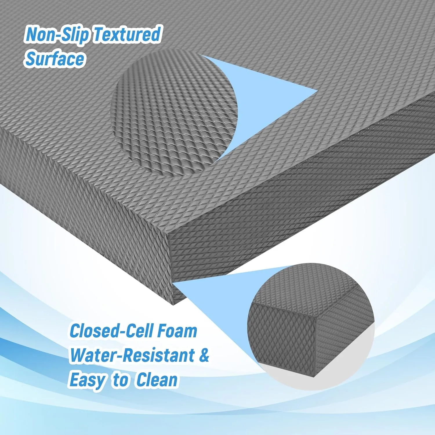 Balance Pad for Exercise,Non-Slip Foam Mat for Fitness,Yoga, Foam Balance Board Physical Therapy, Knee Pad for floor