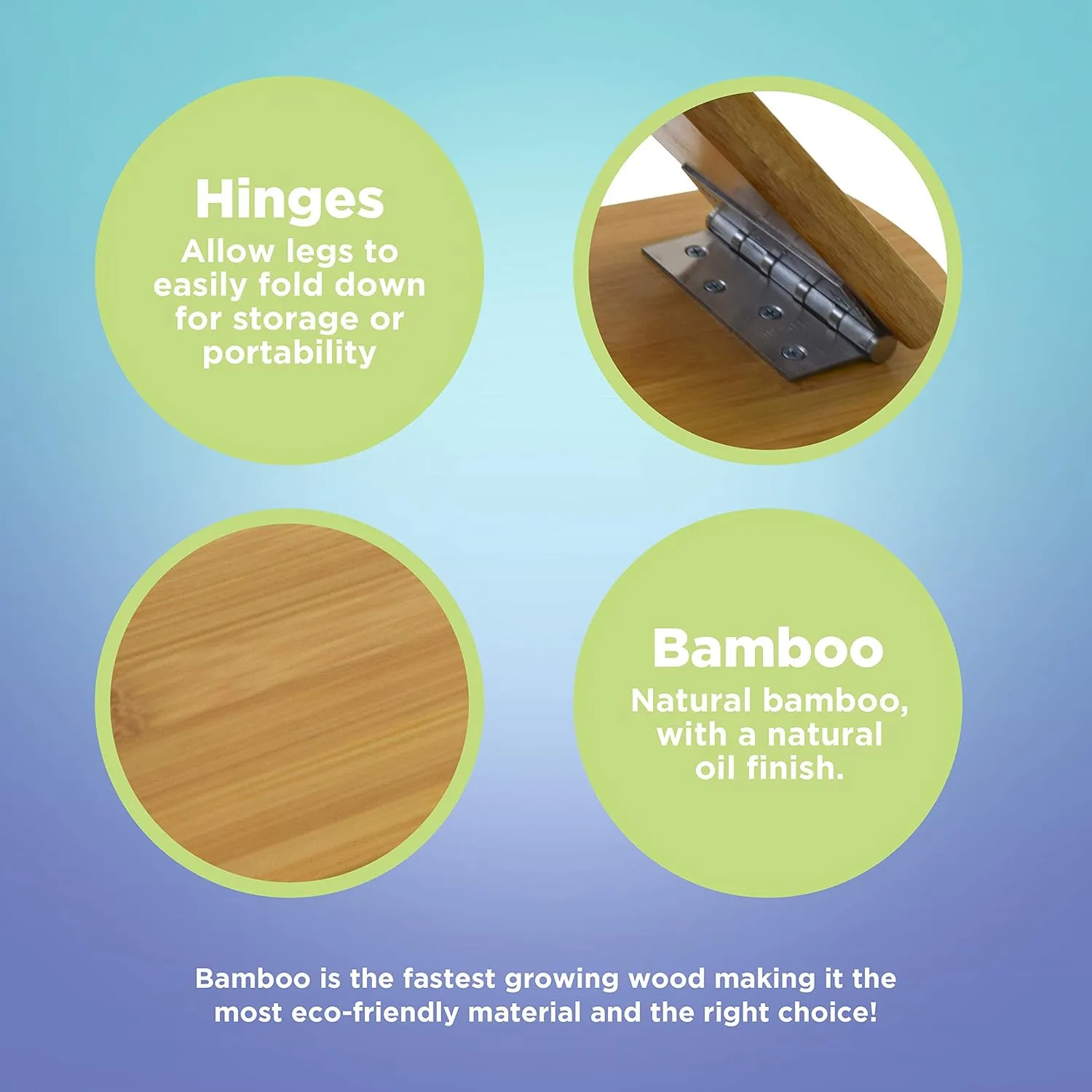 Bean Products Bamboo Meditation Kneeling Bench - Best Design - Folding Legs - Portable - Ergonomic
