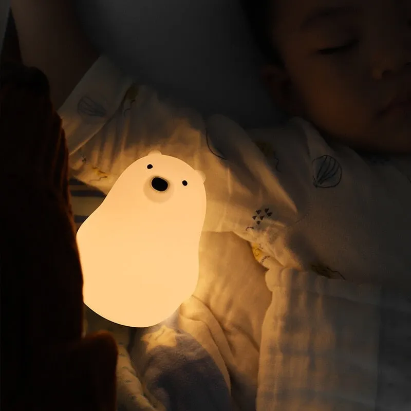 Cute Standing Polar Bear LED Night Light