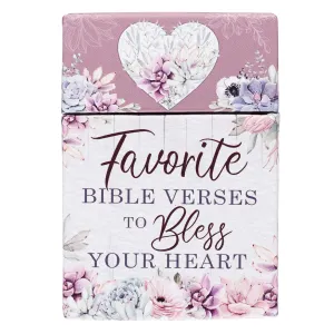 Favorite Bible Verses to Bless Your Heart, Inspirational Scripture Cards to Keep or Share (Boxes of Blessings) Hardcover  Box set, October 1, 2020