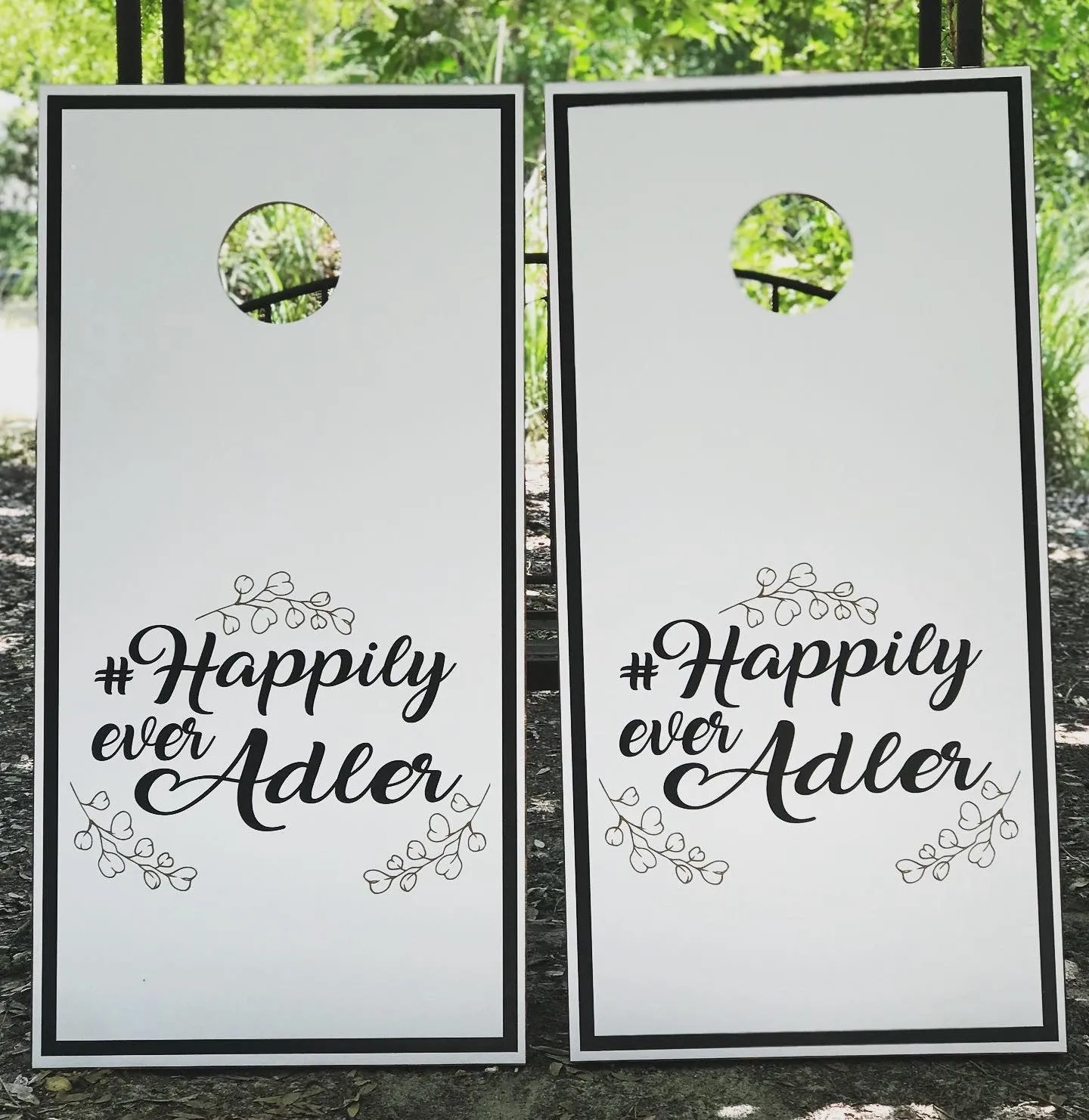Happily Ever Cornhole Set With Bean Bags