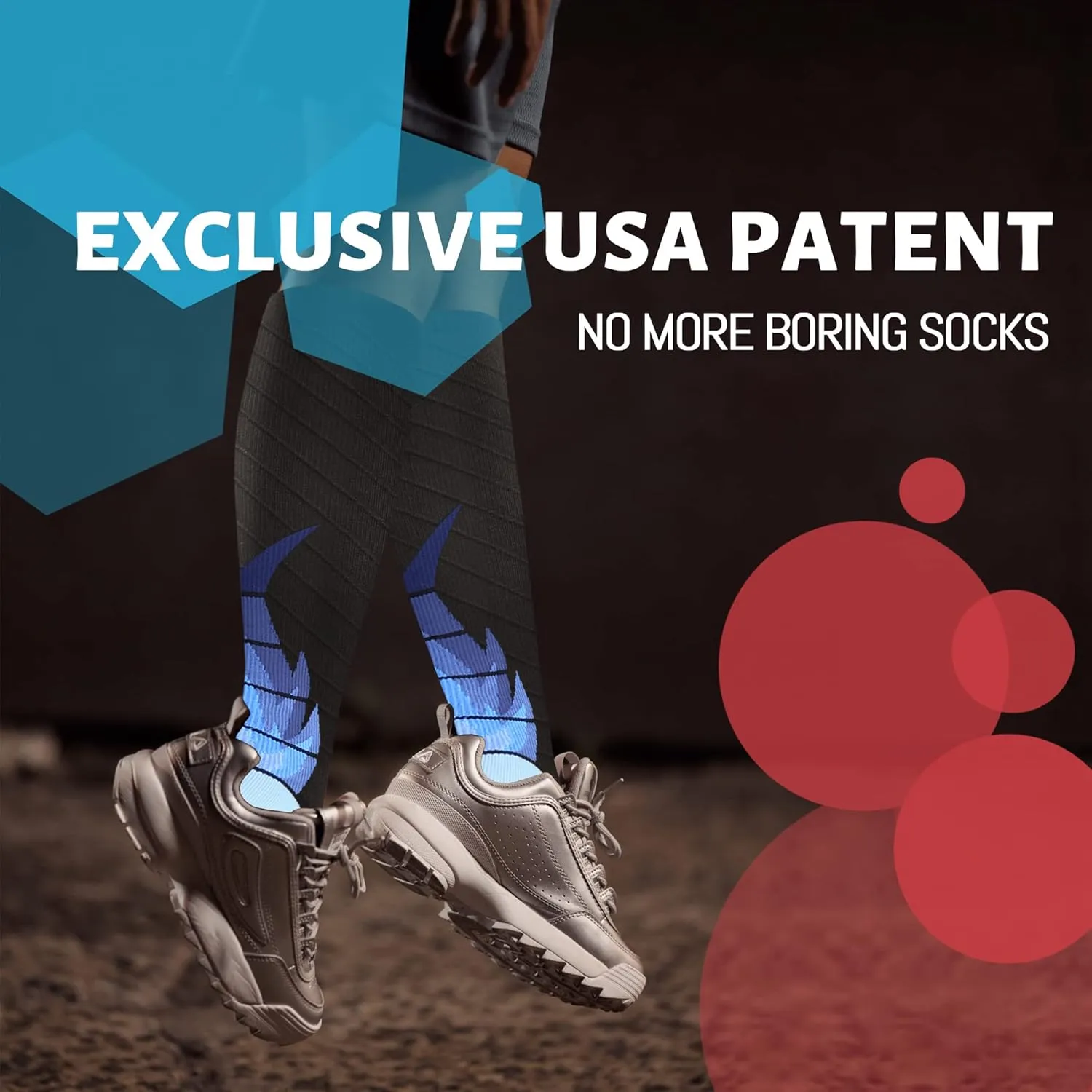 NEWZILL Medical Compression Socks for Women & Men Circulation 20-30 mmHg, Best for Running Athletic Hiking Travel Flight Nurses