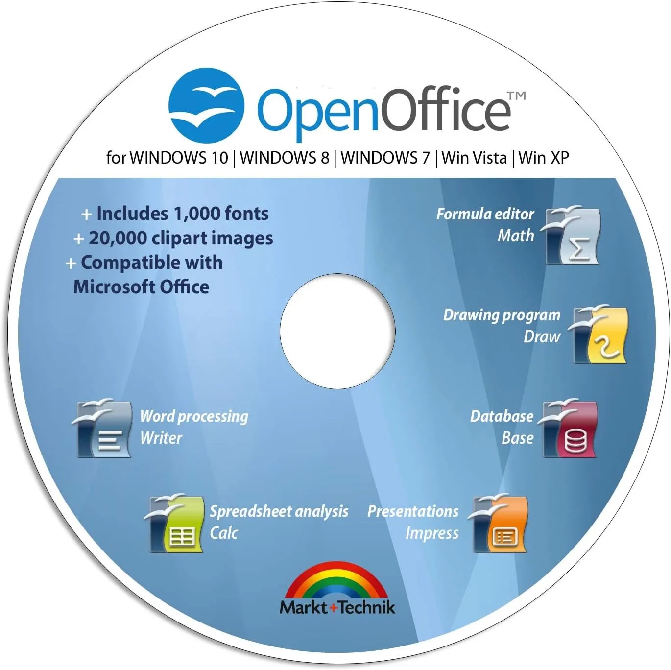 Office Suite 2025 Special Edition for Windows 11-10-8-7-Vista-XP | PC Software and 1.000 New Fonts | Alternative to Microsoft Office | Compatible with Word, Excel and PowerPoint