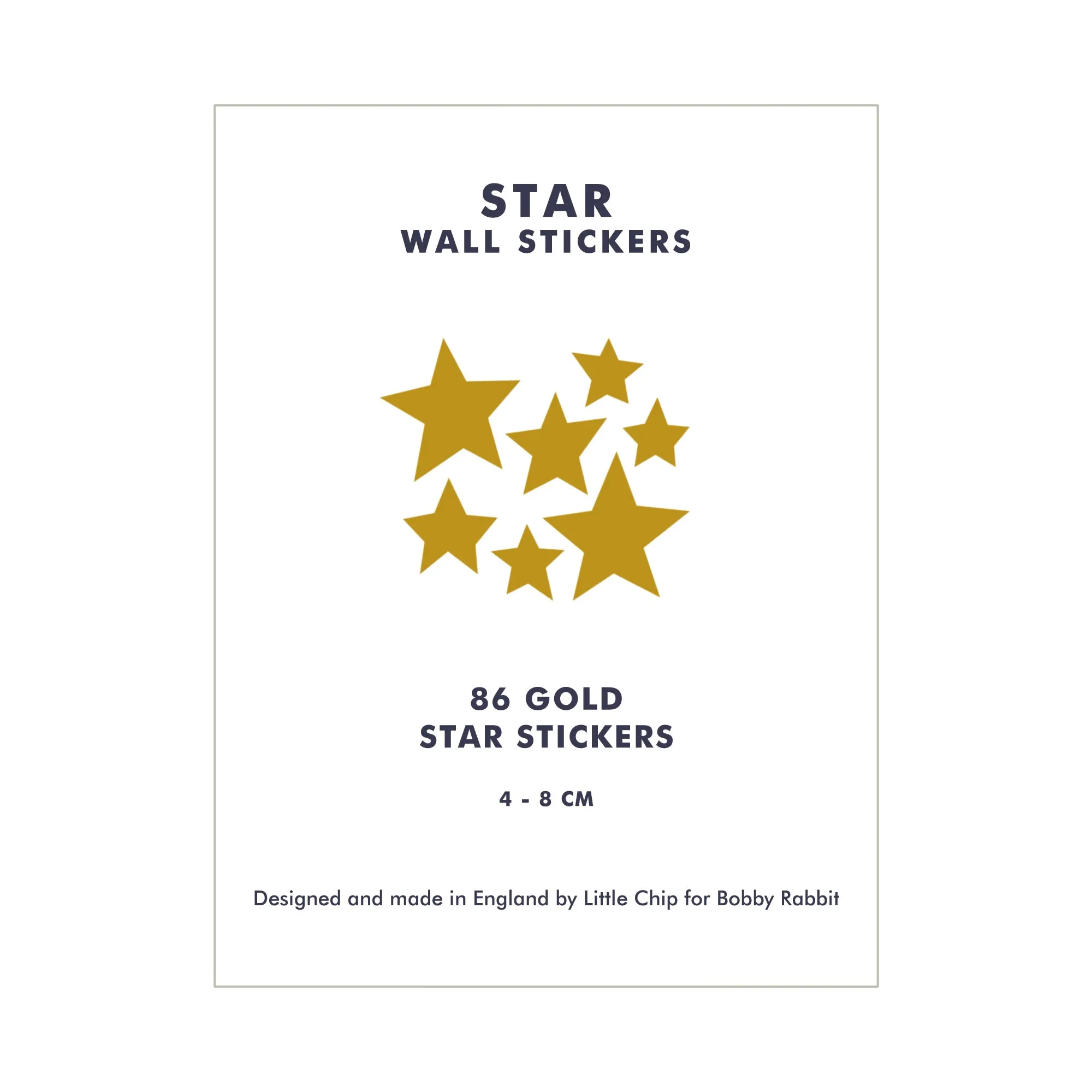 Stars Wall Sticker Set - Gold