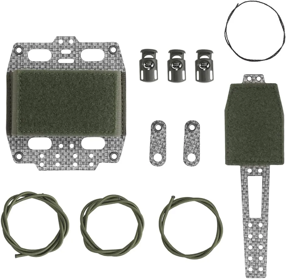 Tactical Helmet PVS31 NVG Battery Box Storage Pouch,Adjustable Fast Helmet Retention System,T-Shaped Battery Holder Pack with Counterweight Bag