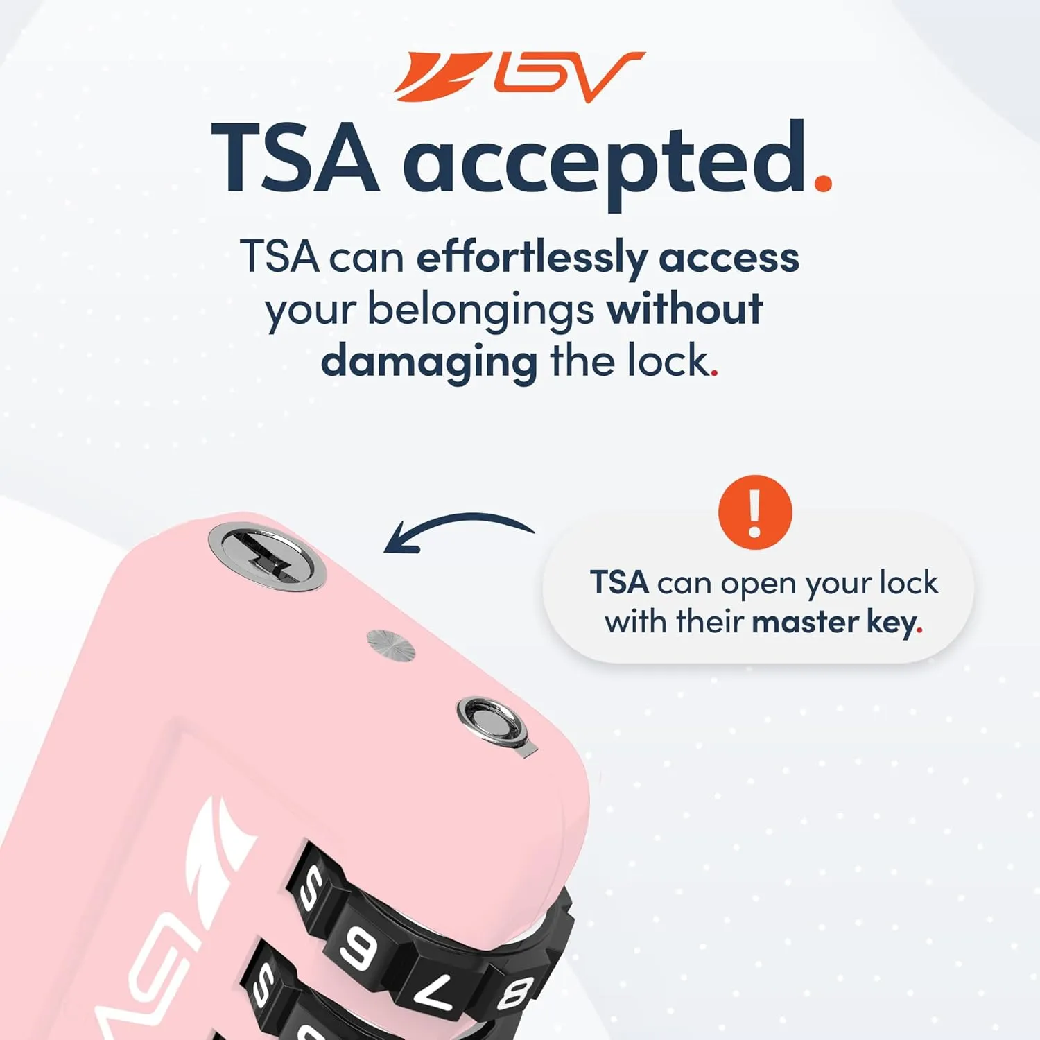 TSA Accepted Luggage Travel Lock, Set-Your-Own Combination Lock for School Gym Locker, Luggage Suitcase Baggage Locks, Filing Cabinets, Toolbox, Case (Pink, 1 Pack)