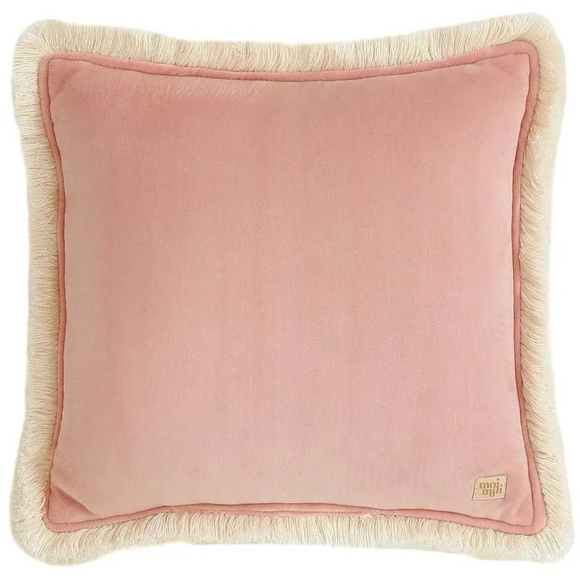 Velvet Pillow with fringe
