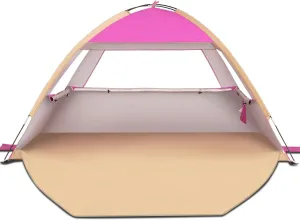 Venustas Beach Tent Sun Shelter for 3-10 Person, UPF 50  UV Protection Canopy, Lightweight and Easy Setup Cabana, Portable Beach Shade