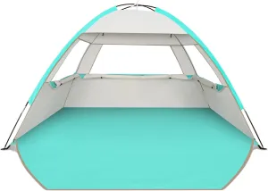 Venustas Beach Tent Sun Shelter for 3-10 Person, UPF 50  UV Protection Canopy, Lightweight and Easy Setup Cabana, Portable Beach Shade