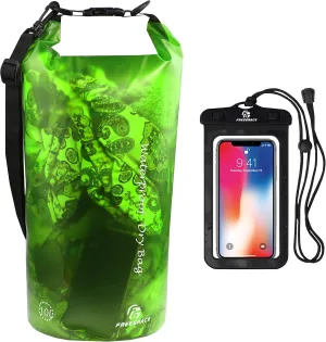 Waterproof Dry Bag - Lightweight Dry Sack with Seals and Waterproof Case - Float on Water - Keeps Gear Dry for Kayaking, Beach, Rafting, Boating, Hiking, Camping and Fishing